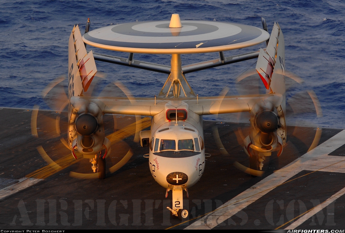 USA - Navy Grumman E-2C Hawkeye 165647 at Off-Airport - Mediterranean Sea, International Airspace