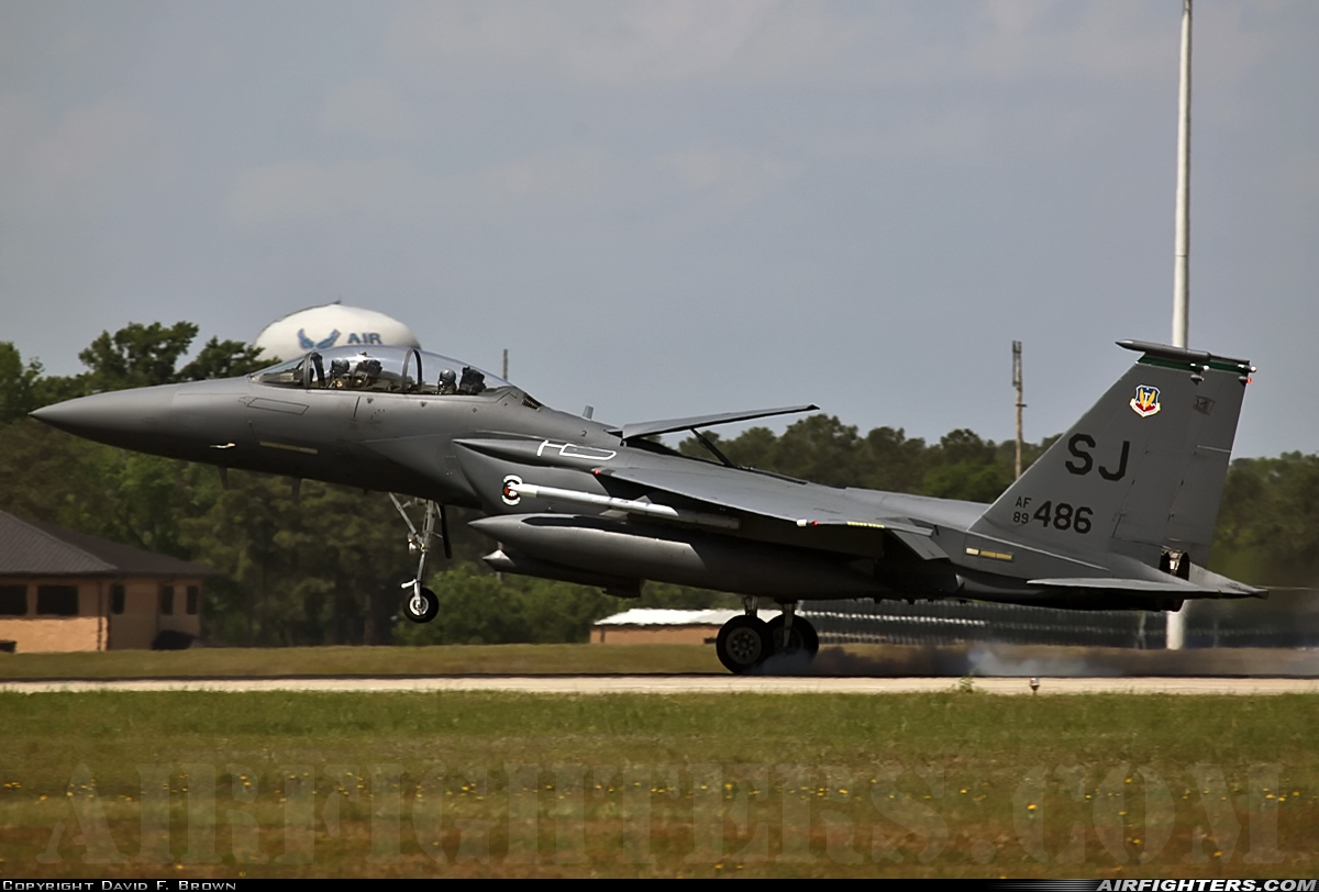 USA - Air Force McDonnell Douglas F-15E Strike Eagle 89-0486 at Goldsboro - Seymour Johnson AFB (GSB / KGSB), USA