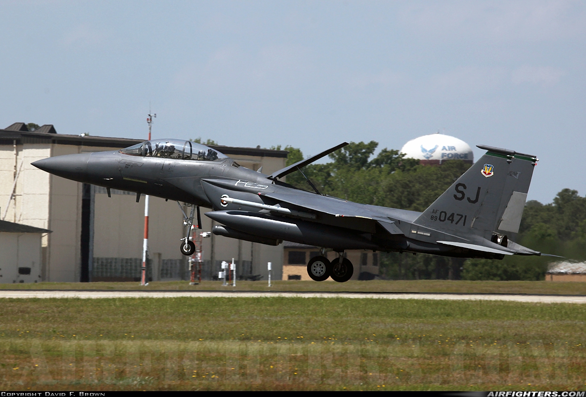 USA - Air Force McDonnell Douglas F-15E Strike Eagle 89-0471 at Goldsboro - Seymour Johnson AFB (GSB / KGSB), USA