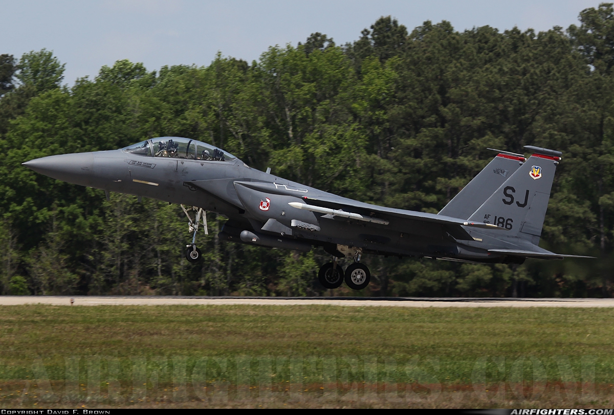 USA - Air Force McDonnell Douglas F-15E Strike Eagle 86-0186 at Goldsboro - Seymour Johnson AFB (GSB / KGSB), USA