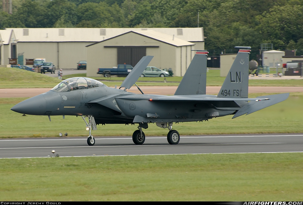 USA - Air Force McDonnell Douglas F-15E Strike Eagle 01-2002 at Fairford (FFD / EGVA), UK