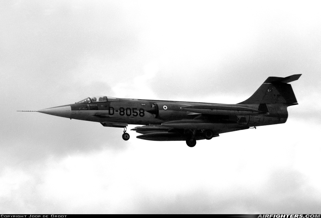 Türkiye - Air Force Lockheed F-104G Starfighter D-8058 at Leeuwarden (LWR / EHLW), Netherlands