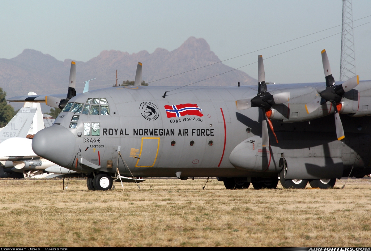 Norway - Air Force Lockheed C-130H Hercules (L-382) 957 at Tucson - Davis-Monthan AFB (DMA / KDMA), USA