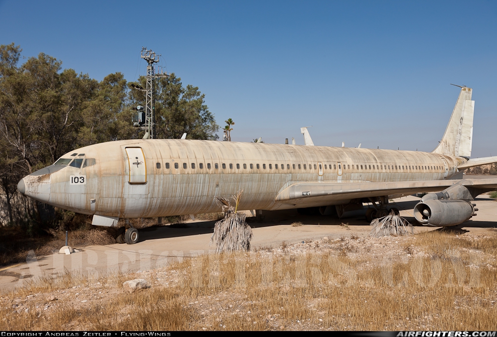 Israel - Air Force Boeing 707-328C(KC) 103 at Beersheba - Hatzerim (LLHB), Israel