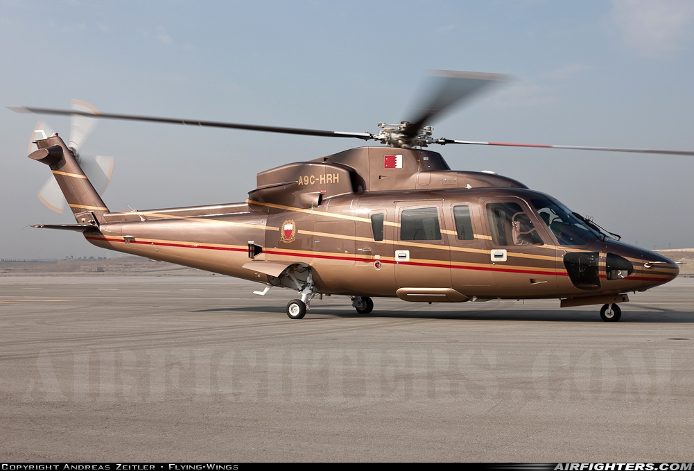 Bahrain - Royal Flight Sikorsky S-76C++ A9C-HRH at Sakhir Air Base (OBKH), Bahrain