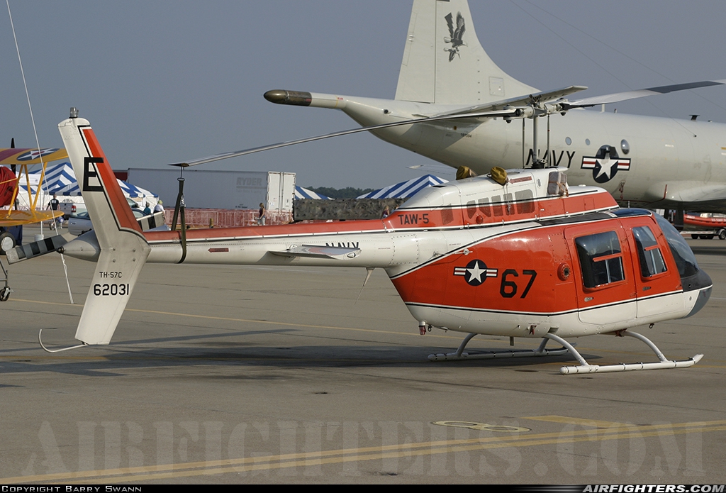USA - Navy Bell TH-57C SeaRanger (206B-3) 162031 at Virginia Beach - Oceana NAS / Apollo Soucek Field (NTU / KNTU), USA