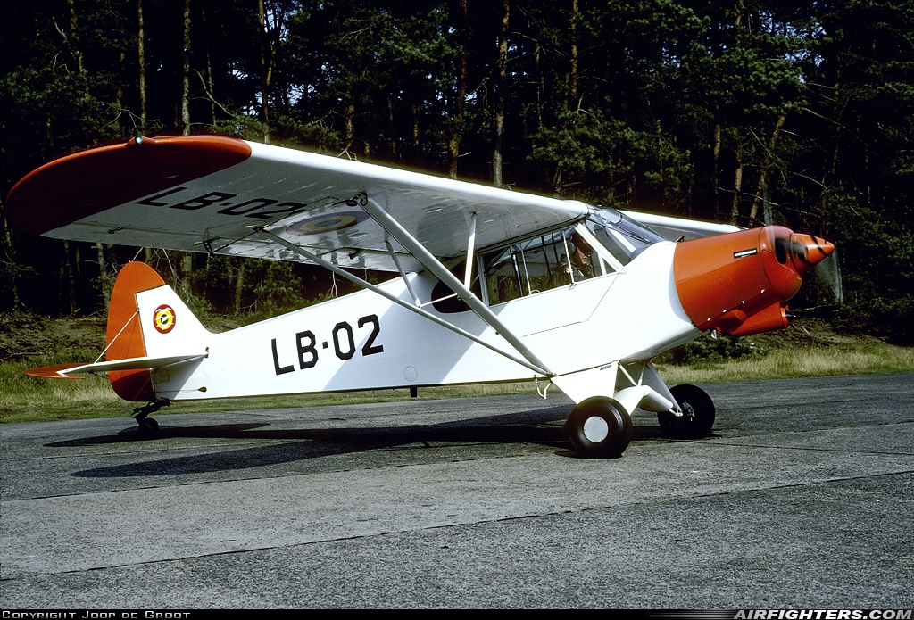 Belgium - Air Cadets Piper L-21B Super Cub (PA-18-135) LB-02 at Zoersel (Oostmalle) (OBL / EBZR), Belgium