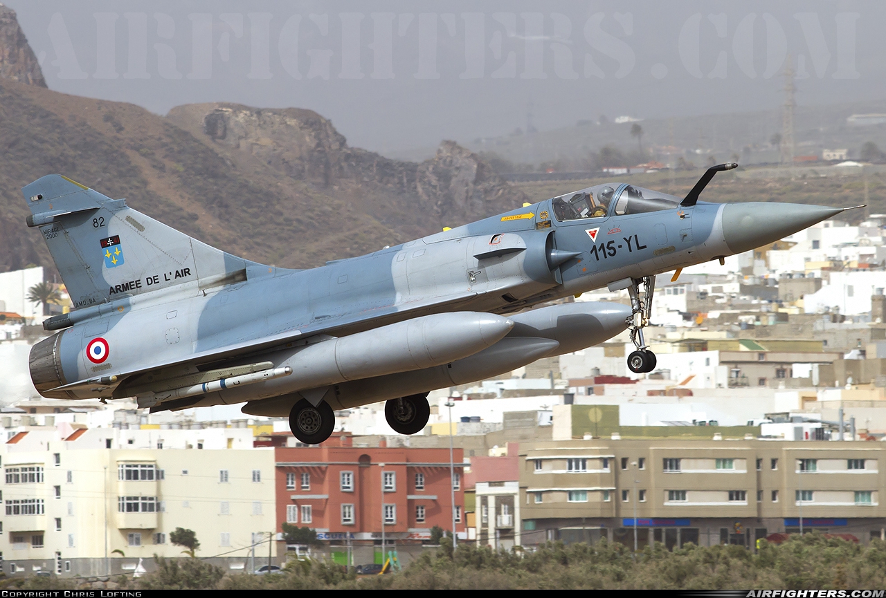 France - Air Force Dassault Mirage 2000C 82 at Gran Canaria (- Las Palmas / Gando) (LPA / GCLP), Spain