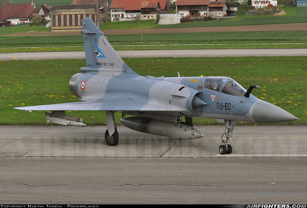 France - Air Force Dassault Mirage 2000-5F 62 at Payerne (LSMP), Switzerland