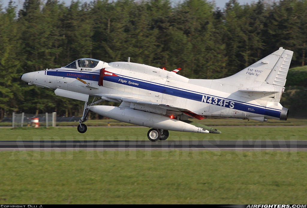 Company Owned - BAe Systems Douglas A-4N Skyhawk N434FS at Wittmundhafen (Wittmund) (ETNT), Germany