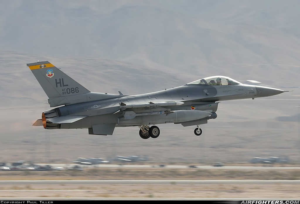 USA - Air Force General Dynamics F-16C Fighting Falcon 89-2086 at Las Vegas - Nellis AFB (LSV / KLSV), USA