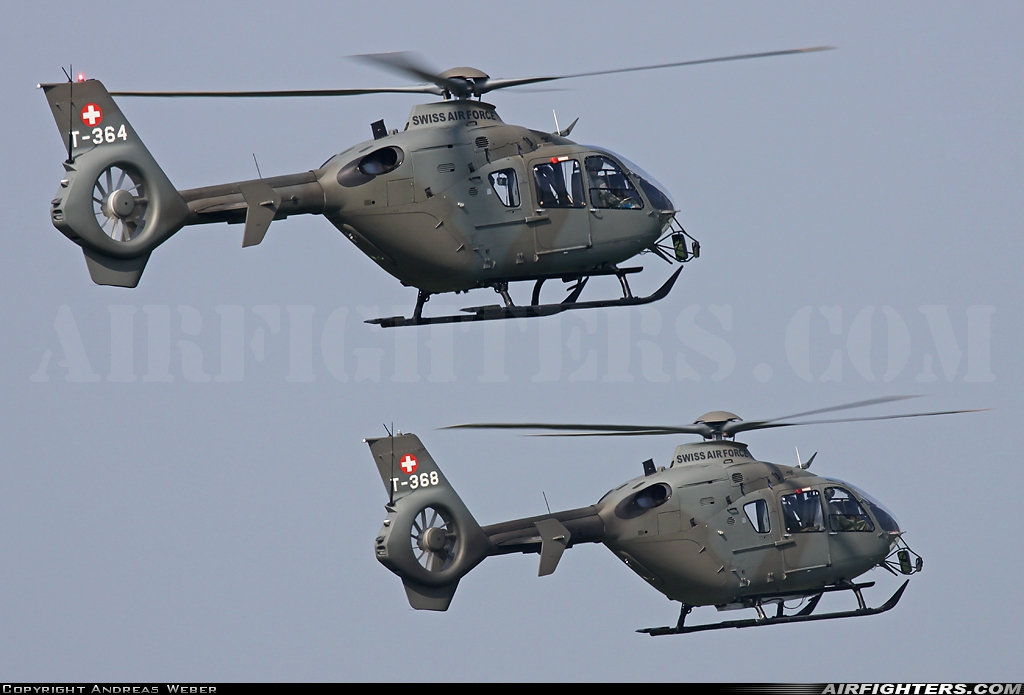Switzerland - Air Force Eurocopter TH05 (EC-635P2+) T-364 at Emmen (EML / LSME), Switzerland