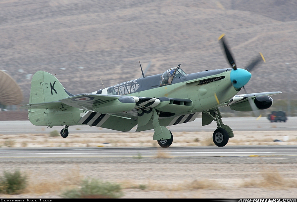 Private Fairey Firefly TT.6 N518WB at Las Vegas - Nellis AFB (LSV / KLSV), USA