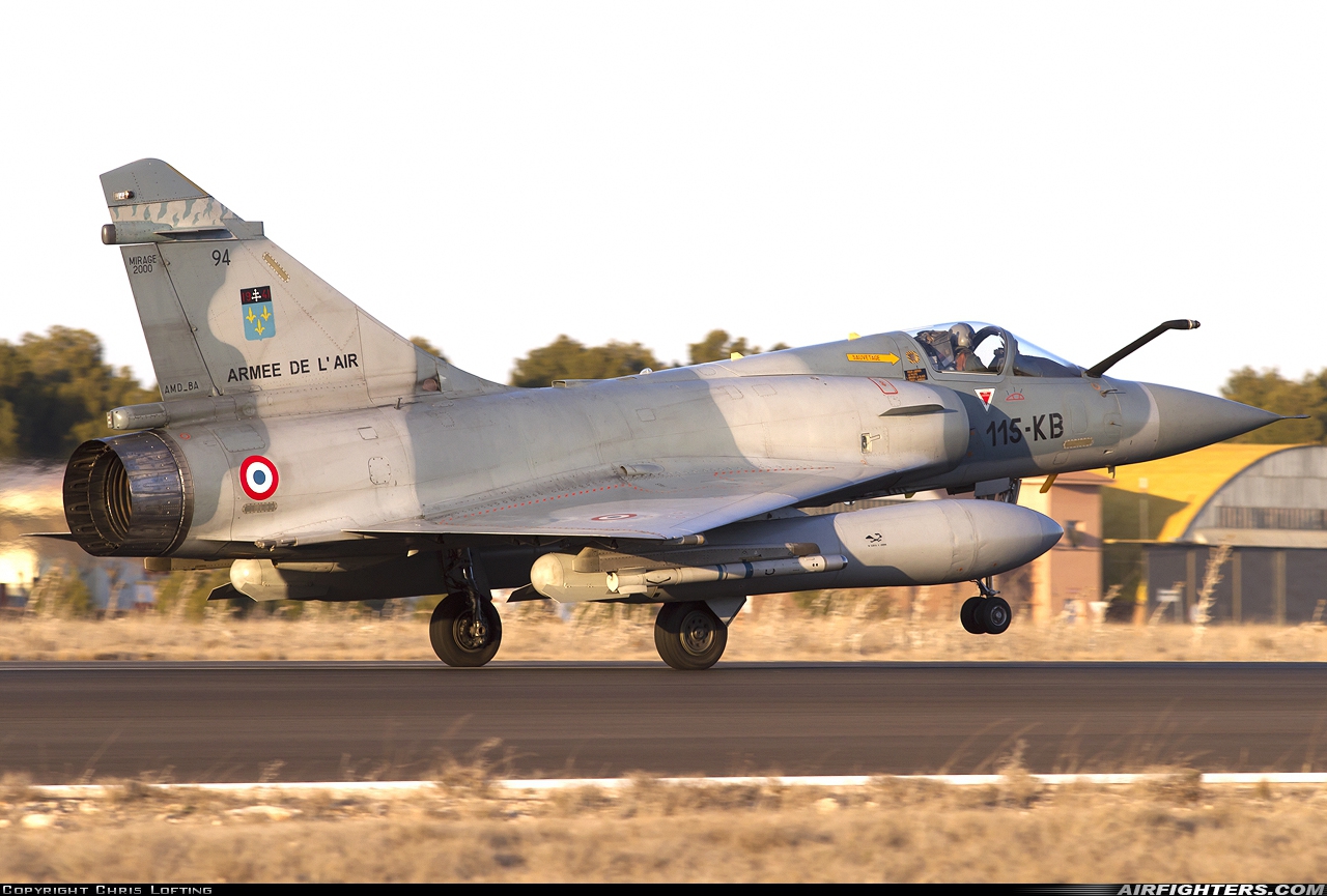 France - Air Force Dassault Mirage 2000C 94 at Albacete (- Los Llanos) (LEAB), Spain