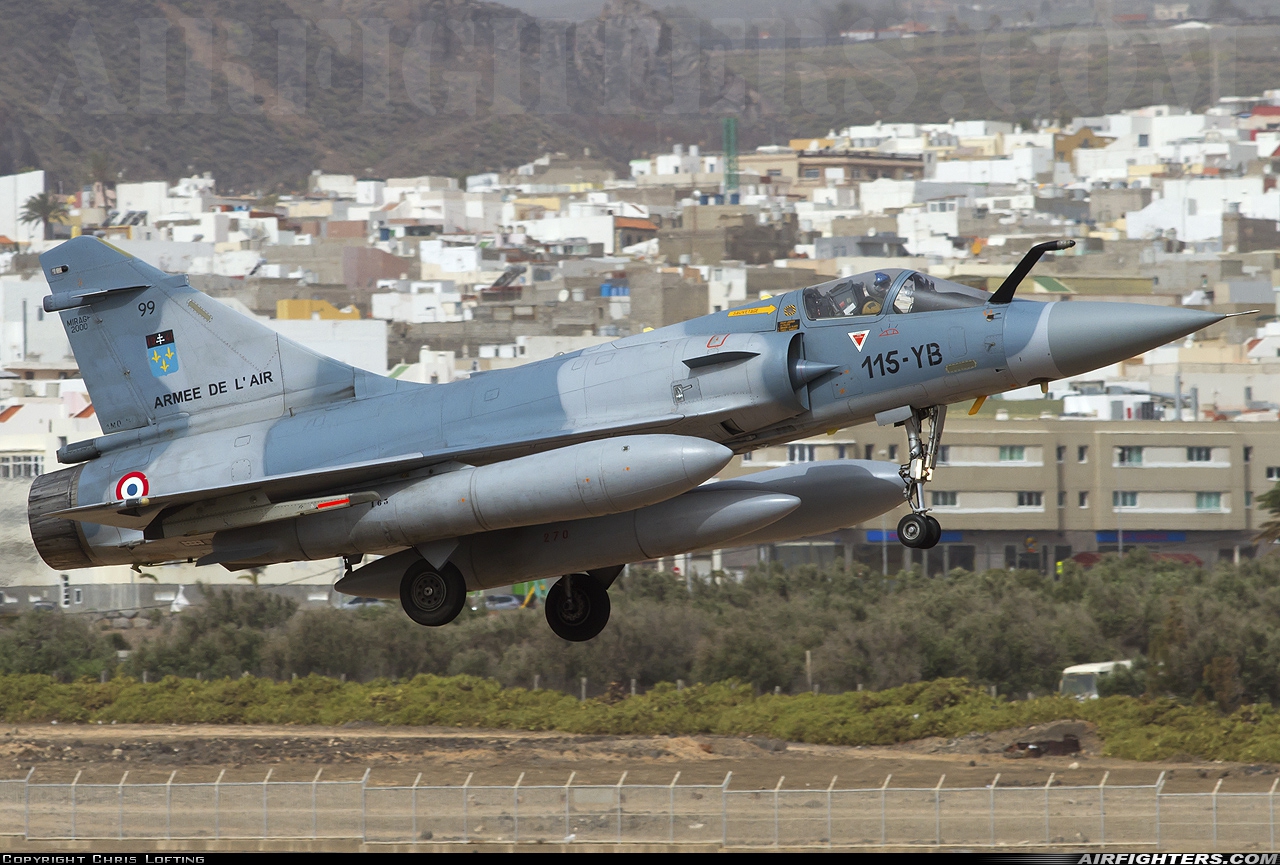 France - Air Force Dassault Mirage 2000C 99 at Gran Canaria (- Las Palmas / Gando) (LPA / GCLP), Spain