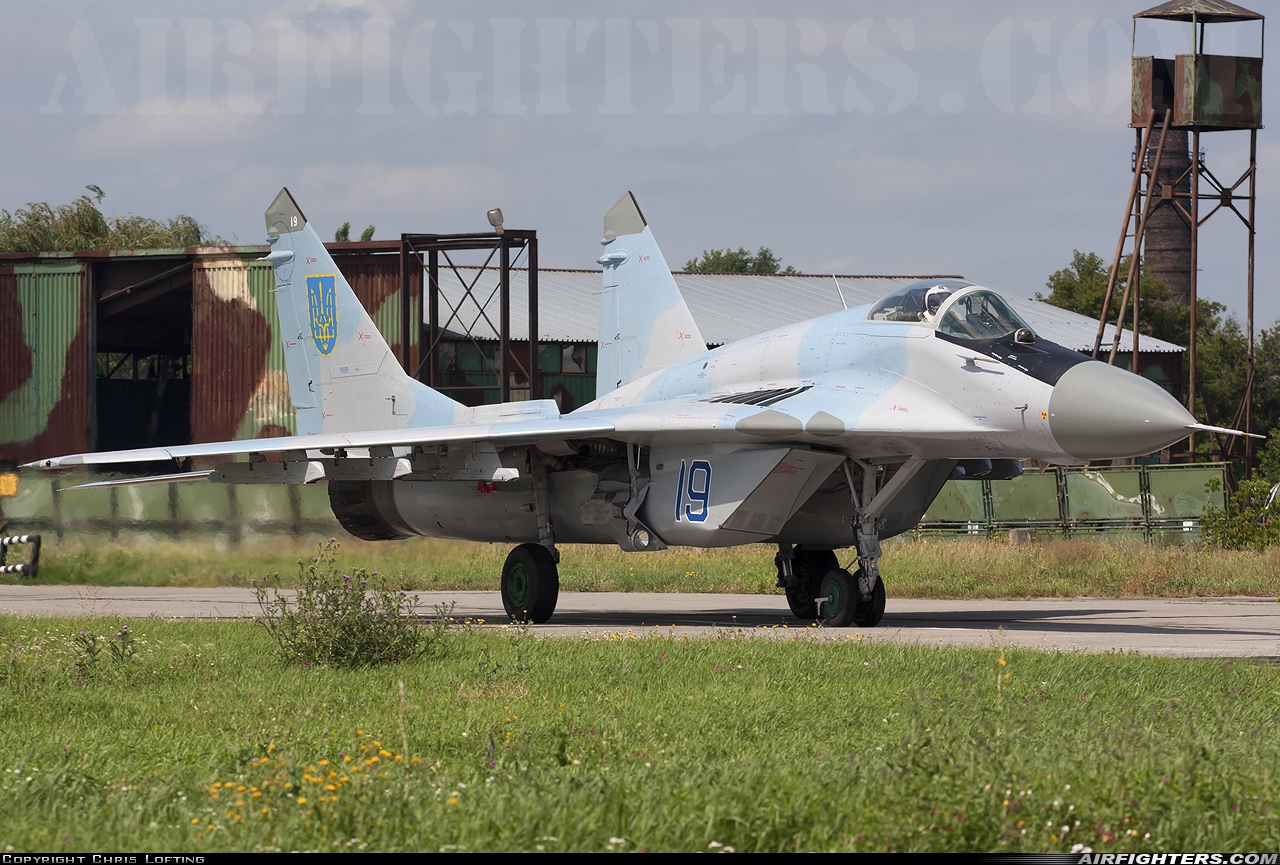 Ukraine - Air Force Mikoyan-Gurevich MiG-29 (9.13) 19 BLUE at Mirgorod - (MXR / UKBM), Ukraine