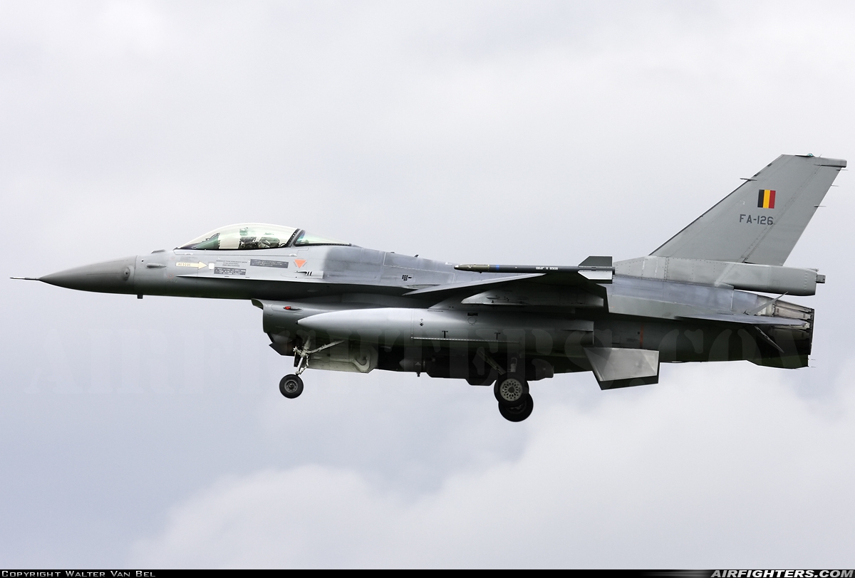 Belgium - Air Force General Dynamics F-16AM Fighting Falcon FA-126 at Leeuwarden (LWR / EHLW), Netherlands