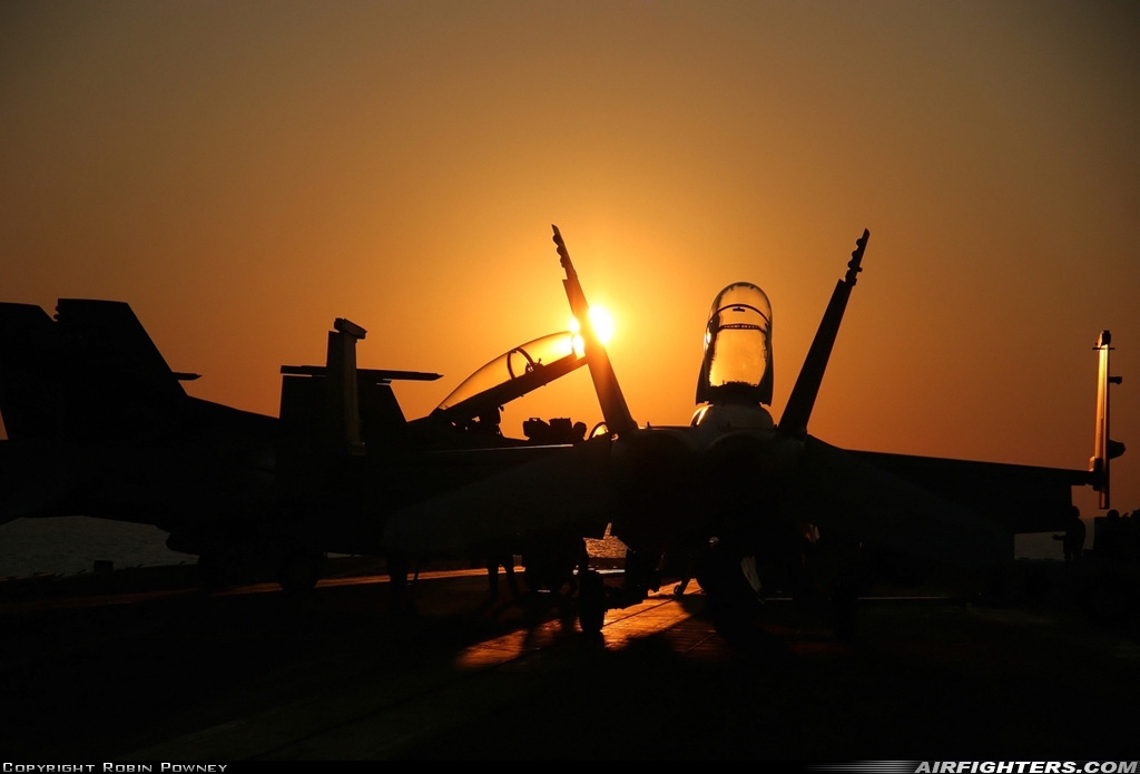 USA - Navy Boeing F/A-18F Super Hornet  at Off-Airport - Mediterranean Sea, International Airspace