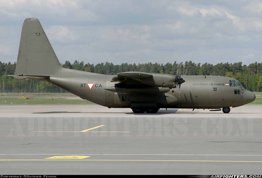 Austria - Air Force Lockheed C-130K Hercules (L-382) 8T-CA at Nuremberg (NUE / EDDN), Germany