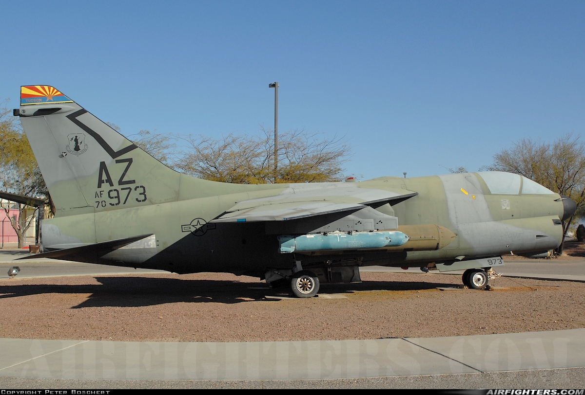 USA - Air Force LTV Aerospace A-7D Corsair II 70-0973 at Tucson - Pima Air and Space Museum, USA