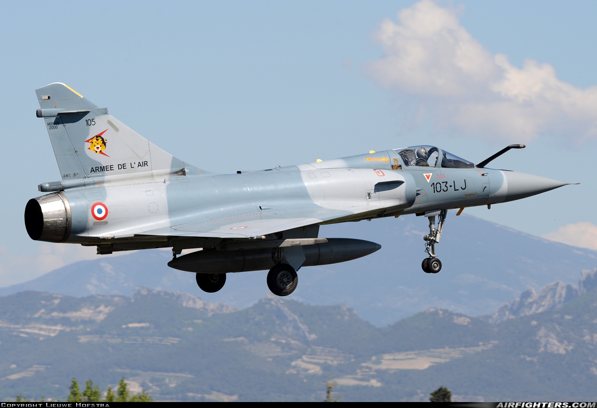 France - Air Force Dassault Mirage 2000C 105 at Orange - Caritat (XOG / LFMO), France