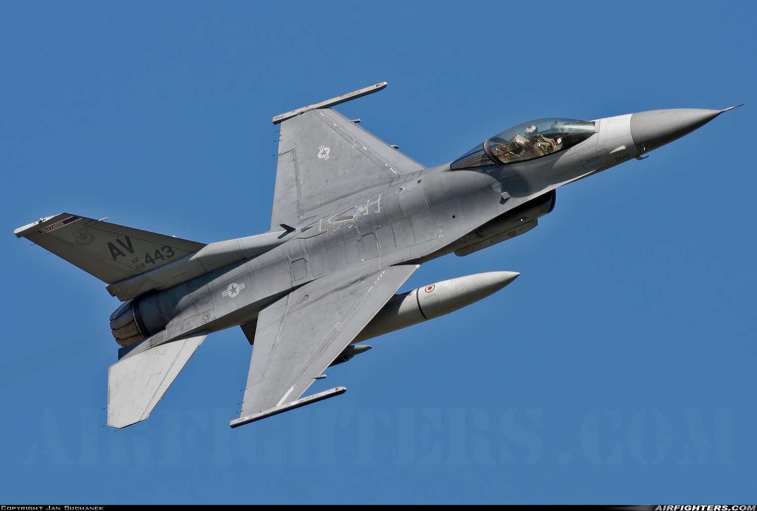 USA - Air Force General Dynamics F-16C Fighting Falcon 88-0443 at Aviano (- Pagliano e Gori) (AVB / LIPA), Italy