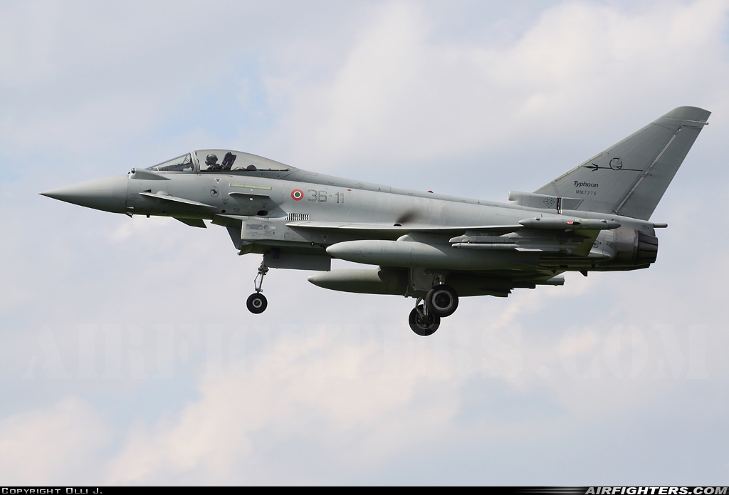Italy - Air Force Eurofighter F-2000A Typhoon (EF-2000S) MM7275 at Uden - Volkel (UDE / EHVK), Netherlands