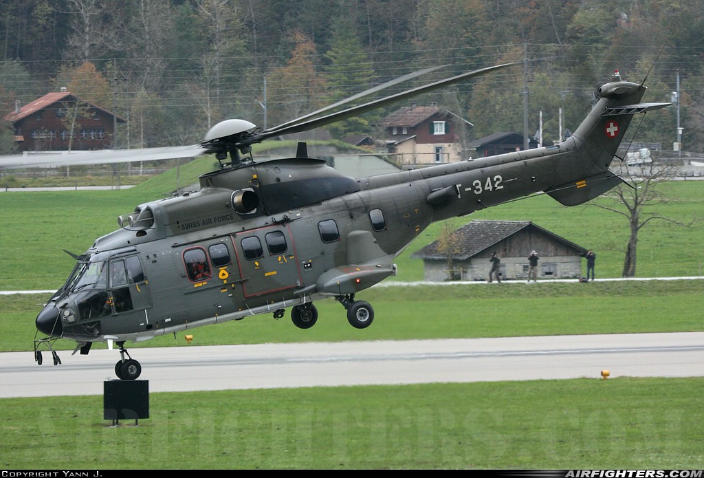 Switzerland - Air Force Aerospatiale AS-532UL Cougar T-342 at Meiringen (LSMM), Switzerland