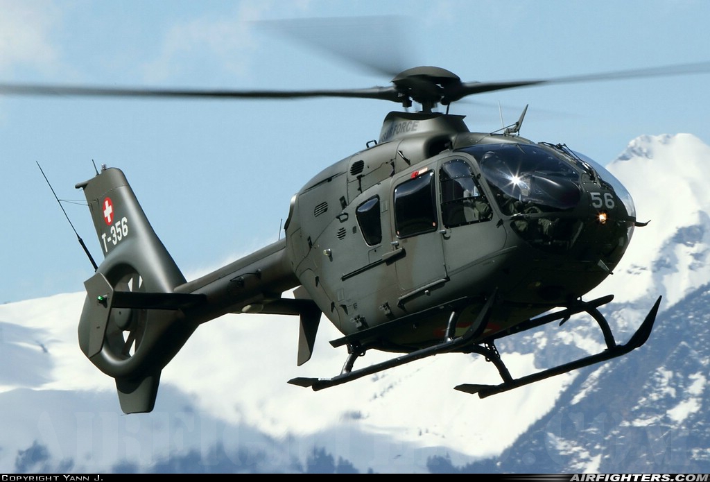 Switzerland - Air Force Eurocopter TH05 (EC-635P2+) T-356 at Alpnach (LSMA), Switzerland