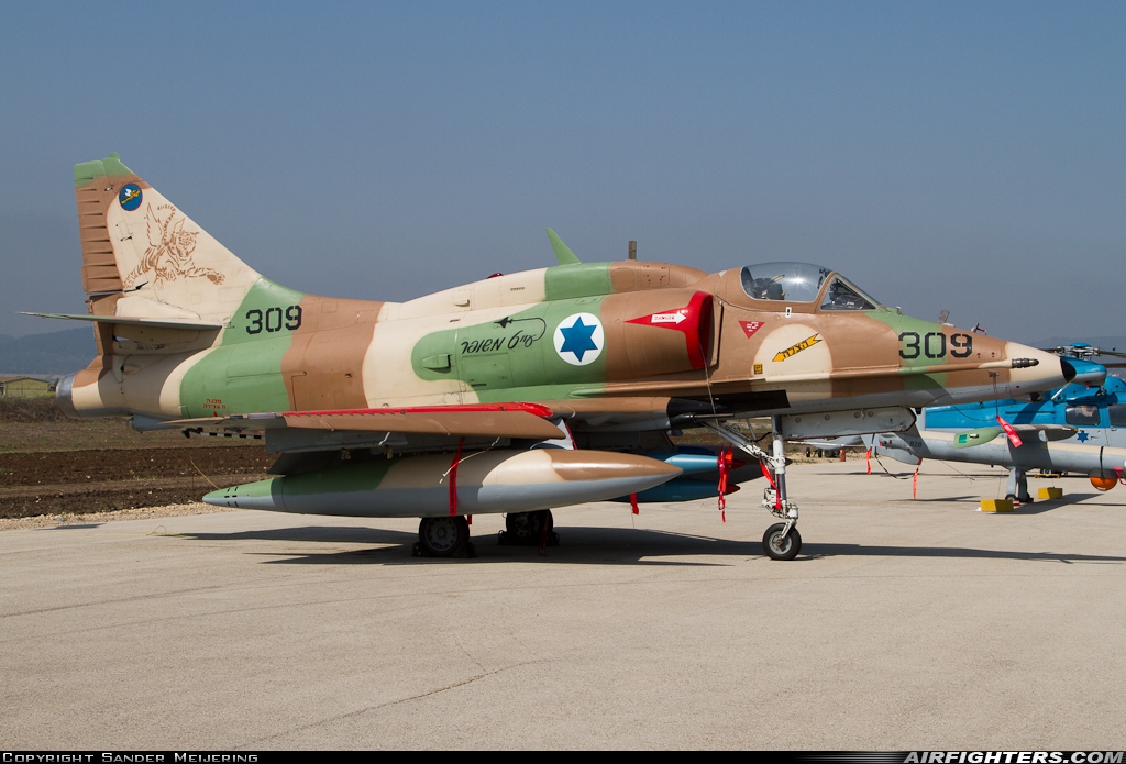 Israel - Air Force Douglas A-4N Skyhawk 309 at Ramat David (LLRD), Israel