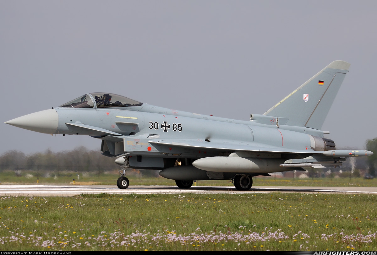 Germany - Air Force Eurofighter EF-2000 Typhoon S 30+85 at Leeuwarden (LWR / EHLW), Netherlands
