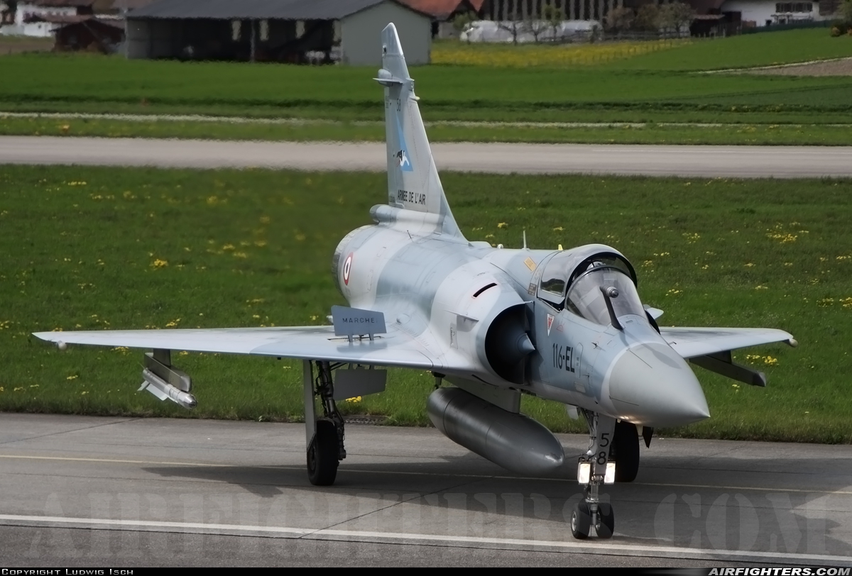 France - Air Force Dassault Mirage 2000-5F 58 at Payerne (LSMP), Switzerland