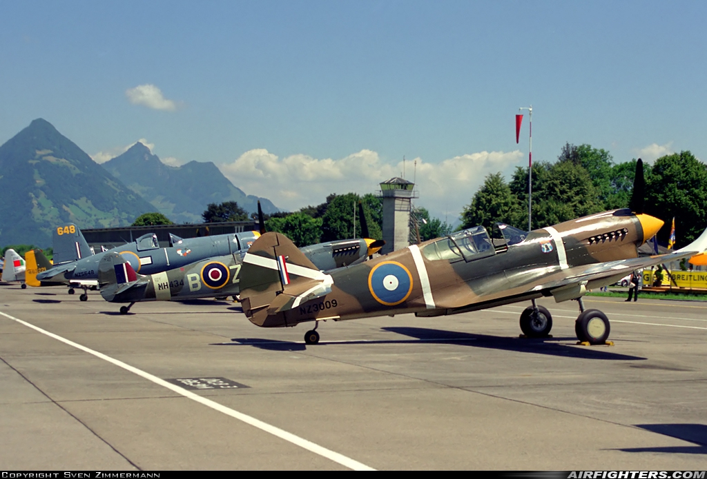 Private - Old Flying Machine Company Supermarine 361 Spitfire LF.IXc G-ASJV at Buochs (Stans) (LSMU / LSZC), Switzerland