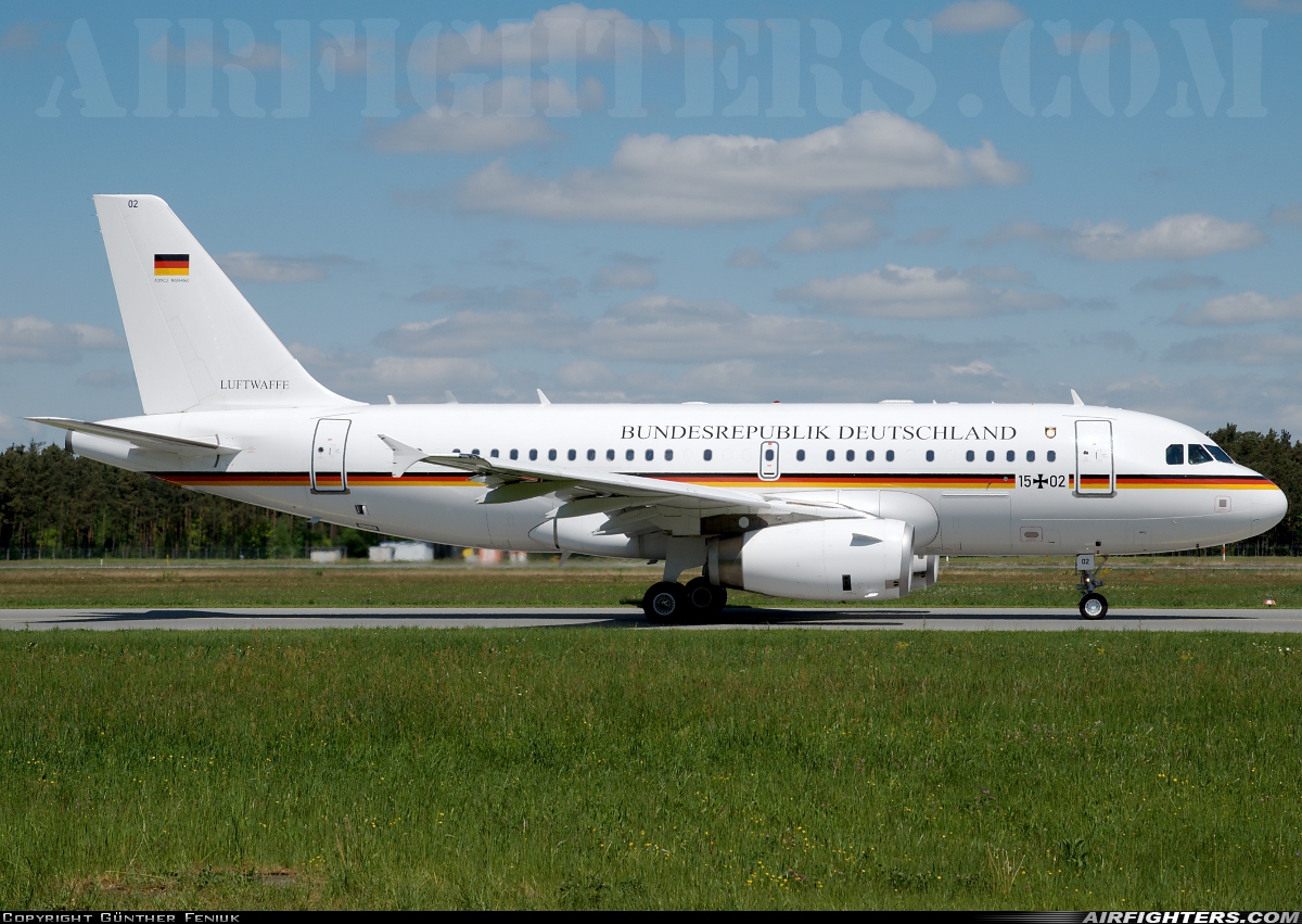Germany - Air Force Airbus A319-133X 15+02 at Nuremberg (NUE / EDDN), Germany