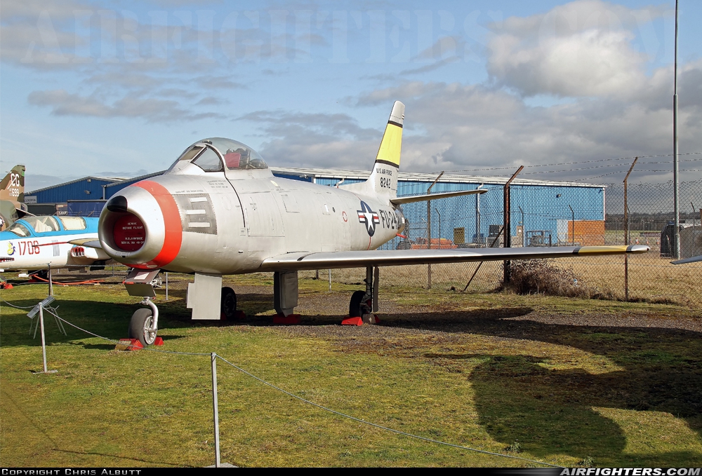 USA - Air Force North American F-86A Sabre 48-0242 at Coventry - Baginton (CVT / EGBE), UK