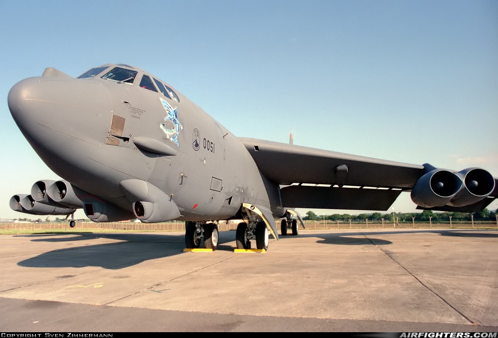 USA - Air Force Boeing B-52H Stratofortress 60-0051 at Fairford (FFD / EGVA), UK