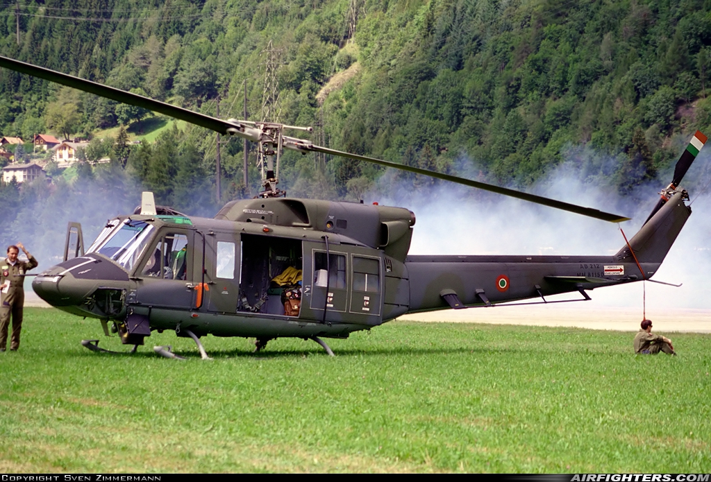 Italy - Air Force Agusta-Bell AB-212AM MM81150 at Ambri (LSPM), Switzerland