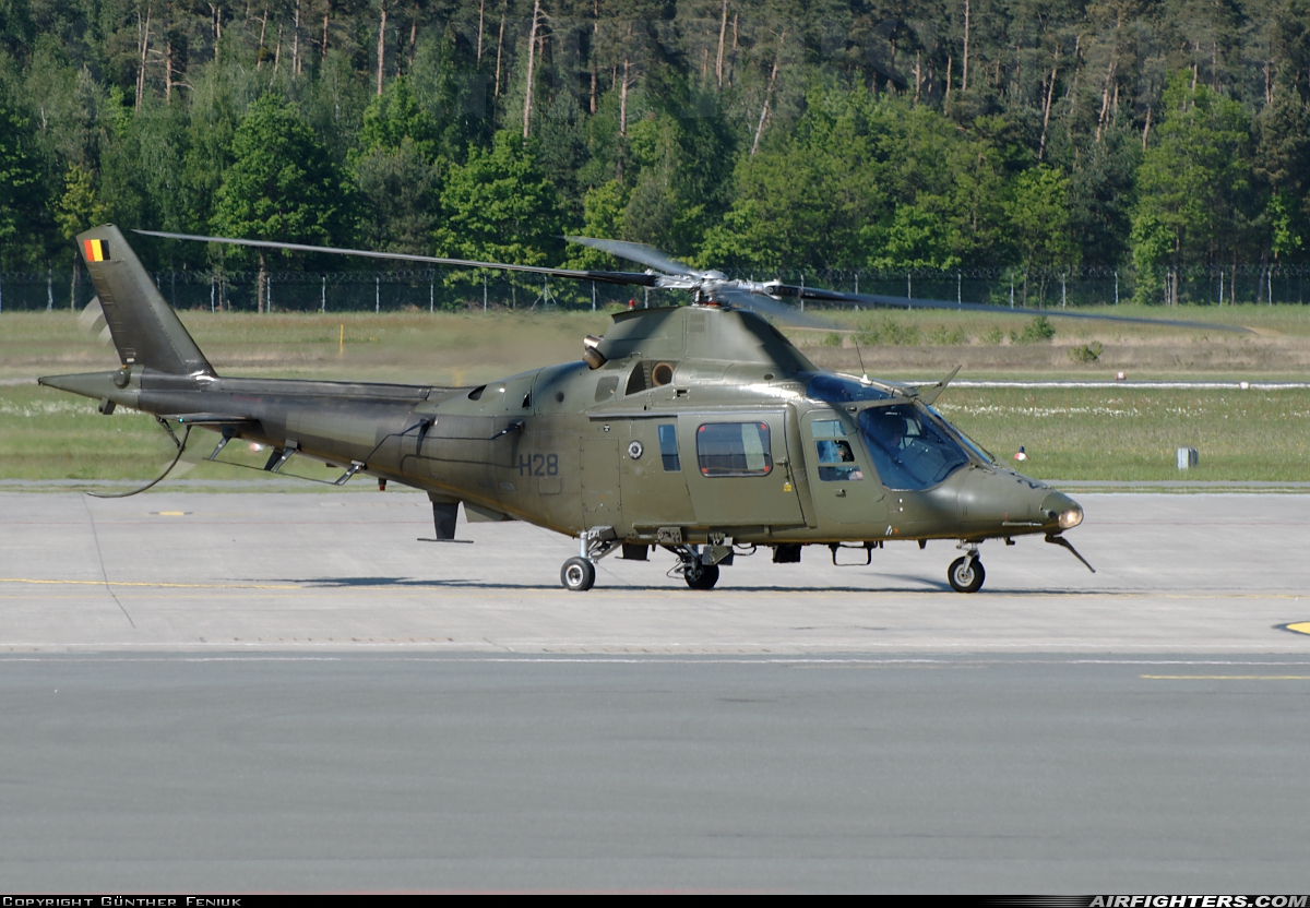 Belgium - Army Agusta A-109HO (A-109BA) H28 at Nuremberg (NUE / EDDN), Germany