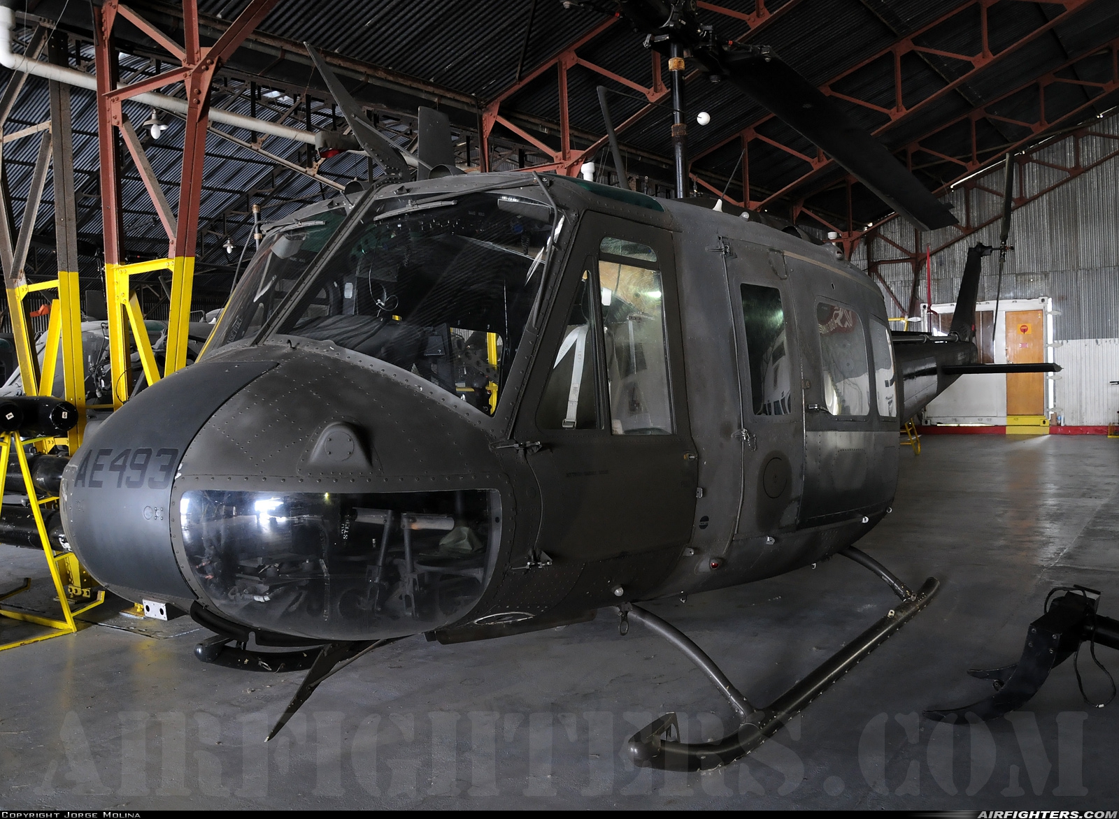 Argentina - Army Bell UH-1H Iroquois (205) AE-493 at Buenos Aires - Campo de Mayo (CPO / SADO), Argentina