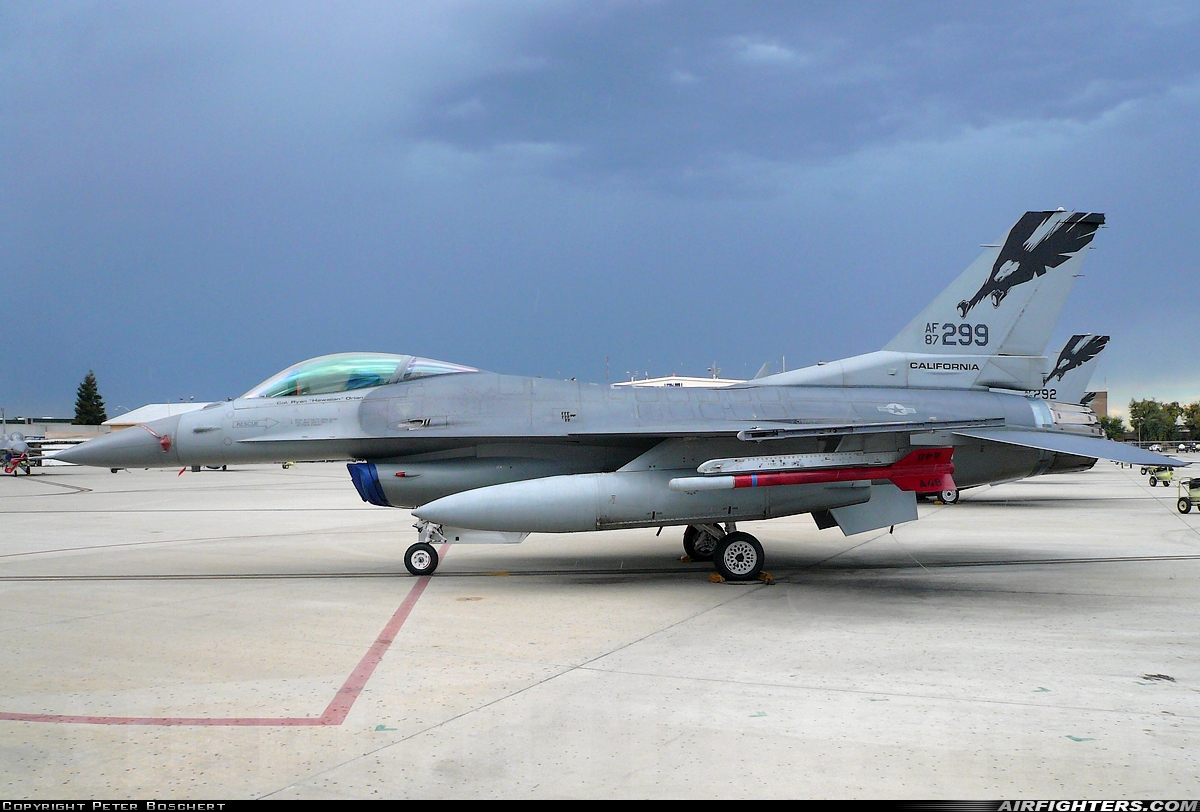 USA - Air Force General Dynamics F-16C Fighting Falcon 87-0299 at Fresno - Yosemite International (Air Terminal) (FAT / KFAT), USA