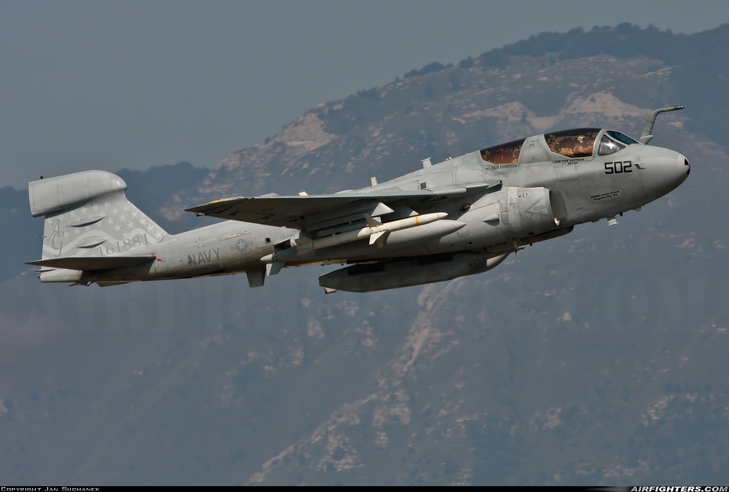USA - Navy Grumman EA-6B Prowler (G-128) 161881 at Aviano (- Pagliano e Gori) (AVB / LIPA), Italy