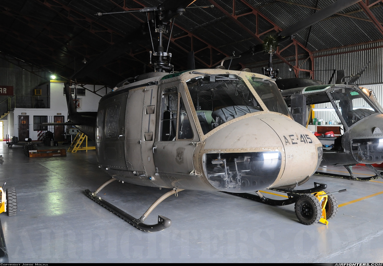 Argentina - Army Bell UH-1H Iroquois (205) AE-415 at Buenos Aires - Campo de Mayo (CPO / SADO), Argentina