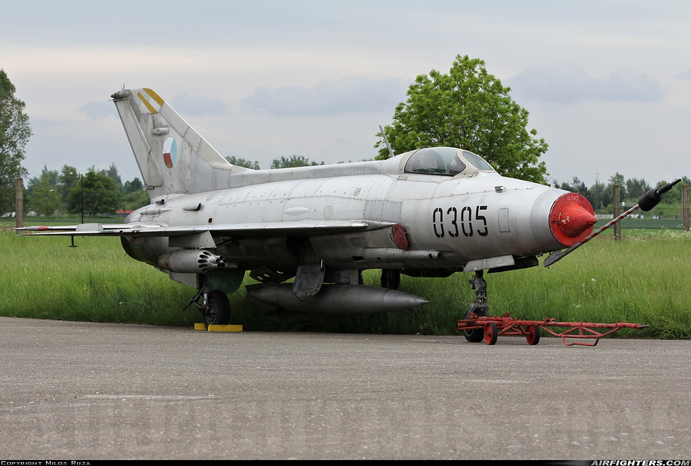 Czechoslovakia - Air Force Mikoyan-Gurevich MiG-21F-13 0305 at Hradec Kralove (LKHK), Czech Republic