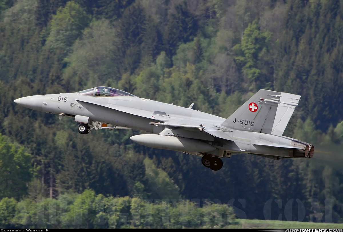 Switzerland - Air Force McDonnell Douglas F/A-18C Hornet J-5016 at Zeltweg (LOXZ), Austria