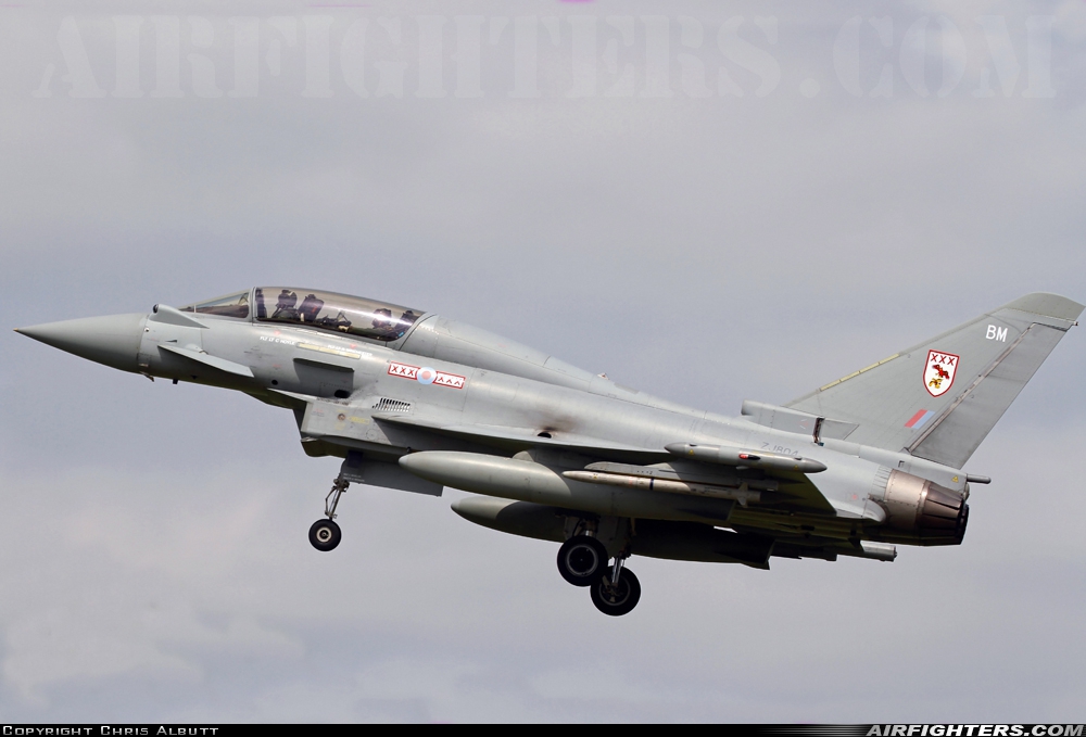 UK - Air Force Eurofighter Typhoon T3 ZJ804 at Coningsby (EGXC), UK