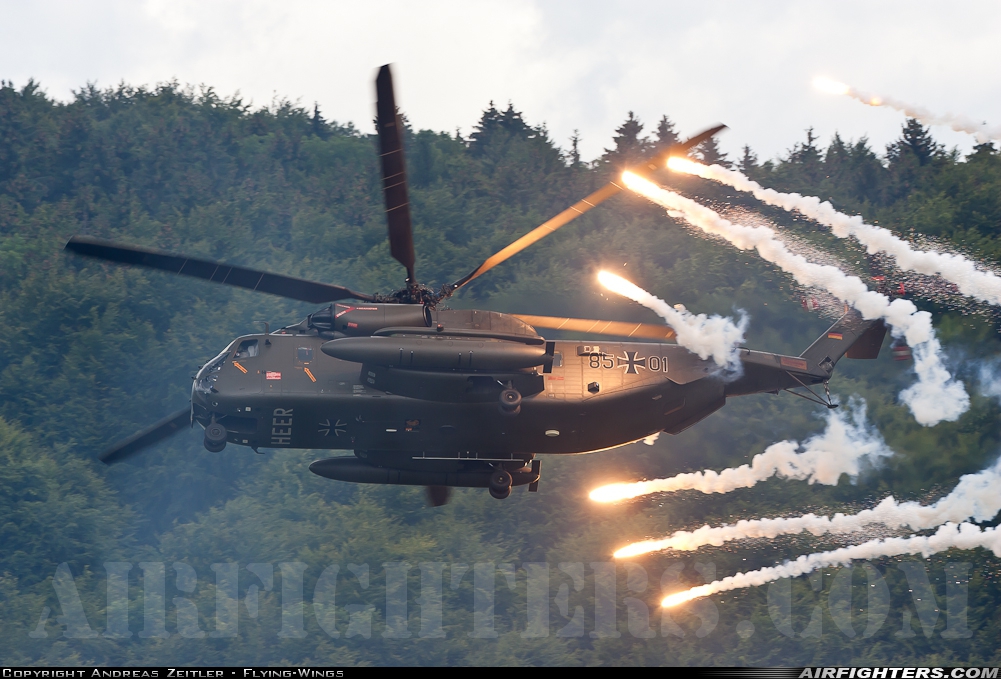 Germany - Army Sikorsky CH-53GS (S-65) 85+01 at Off-Airport - Heuberg Range, Germany
