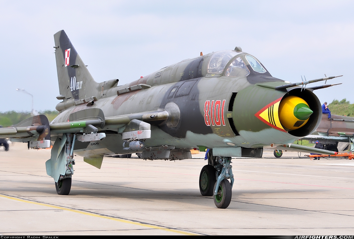 Poland - Air Force Sukhoi Su-22M4 Fitter-K 8101 at Swidwin (EPSN), Poland