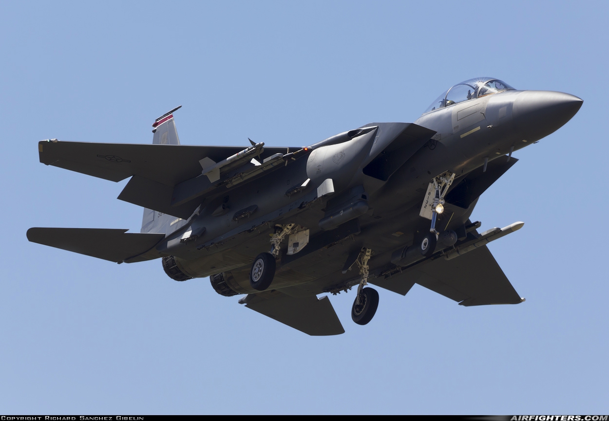 USA - Air Force McDonnell Douglas F-15E Strike Eagle 98-0132 at Albacete (- Los Llanos) (LEAB), Spain