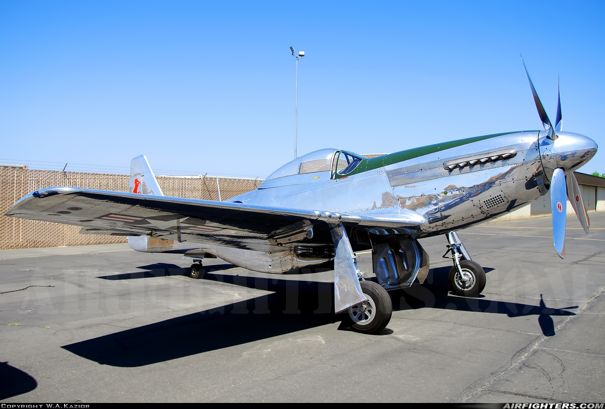 Private North American P-51D Mustang N4223A at Rancho Murieta Airport (RIU / KRIU), USA