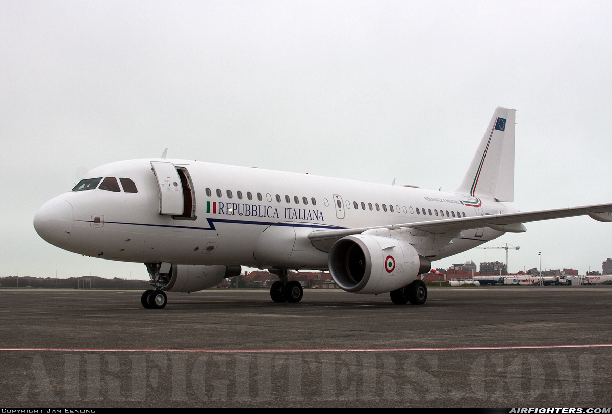 Italy - Air Force Airbus A319-115 CJ MM62209 at Ostend / Bruges (OST / EBOS), Belgium